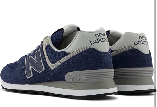 Sneakers New Balance 574 Women 9.5B Mens 8B Blue Gray WL574EVN Lace Up Athletic - Picture 7 of 9