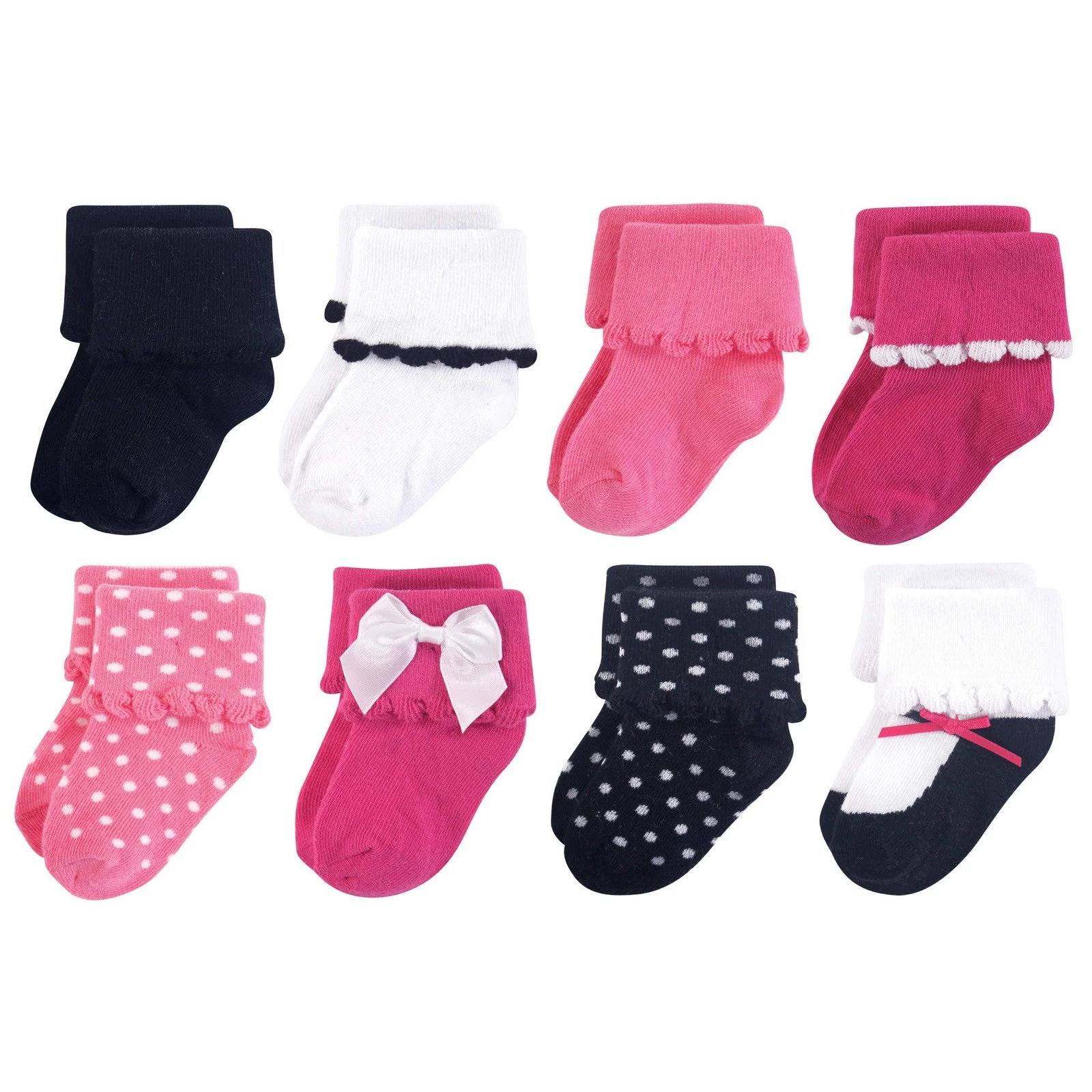 Baby Girls Fun Essential Socks MultiPack Cotton Soft Breathable Footwear
Opens in a new window or ta
