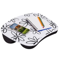 MyStyle Portable Lap Desk with Cushion - Brushed Flower - Fits up to 15.6 Inc...