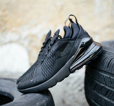 Nike Air Max 270 Triple Black Sneakers Retro AH6789-006 Womens