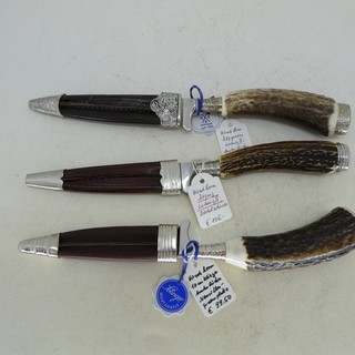 3 Stag / Hunting Knives Hard Head David Everts Hubertus All NEW! NOS!