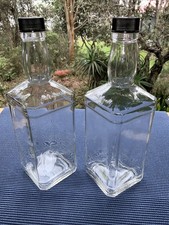 (2) Jack Daniels 1.75 Liter Empty Square Bott...