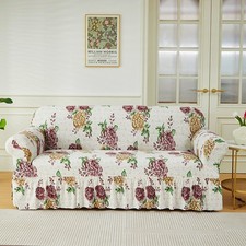 1 2 3 4 Seater Sofa Slipcover High Stretch Couch Cover W/ Skirt Sofa Protector
