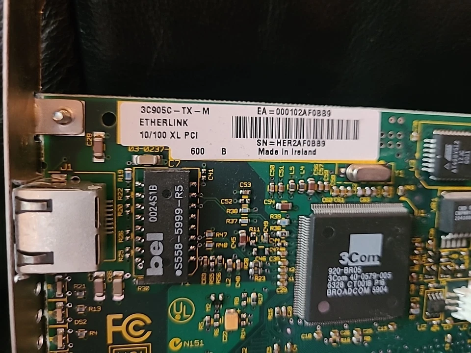 Netzwerkkarte 3Com Fast EtherLink 3C905C-TX-M 10/100 Mbit RJ45 Ethernet Card PCI - Bild 2 von 3