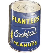Vintage Planters Cocktail Peanuts Spiral Notebook 11" x 8.5" Unused