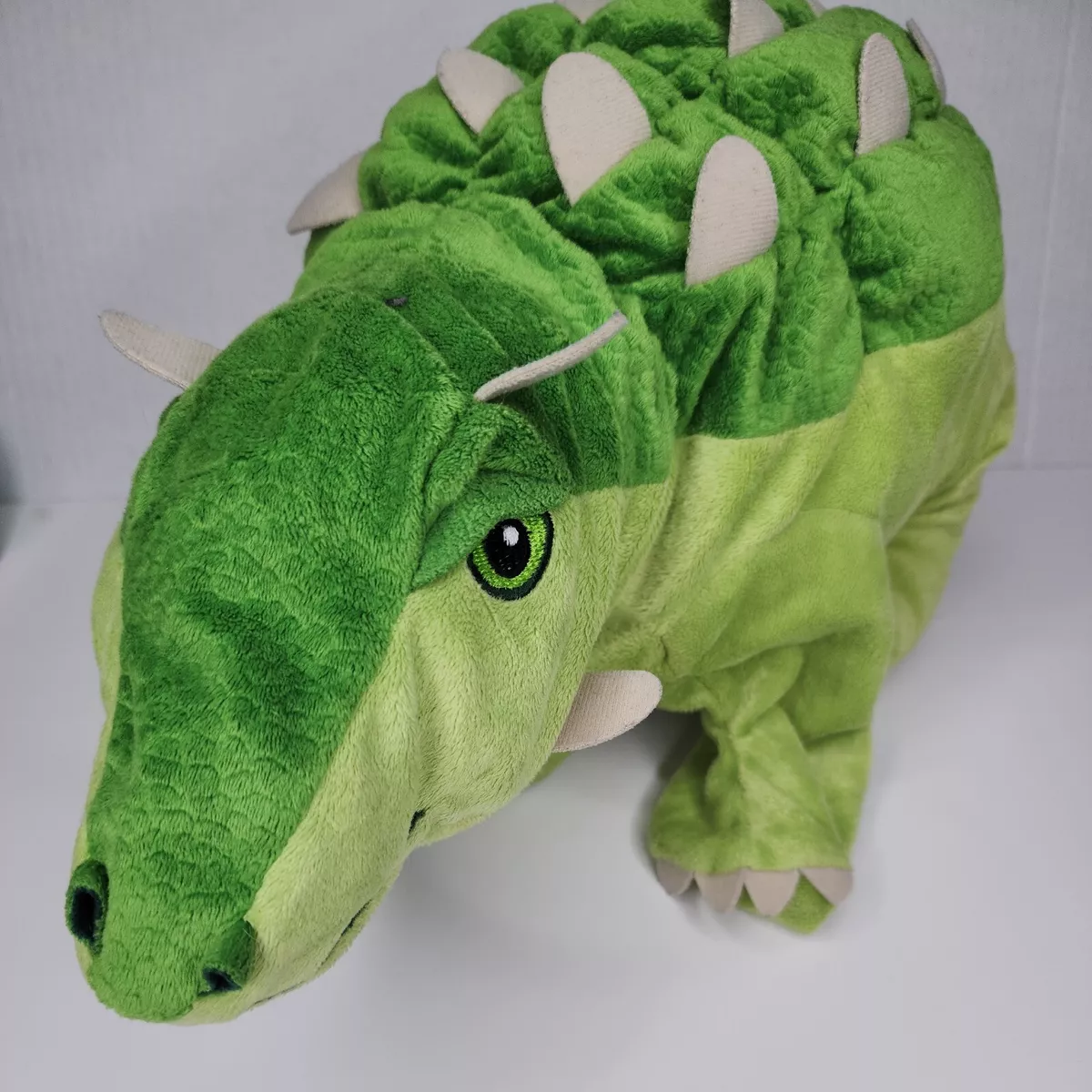 Ikea Jattelik Plush Soft Toy Green Dinosaur Ankylosaurus 26