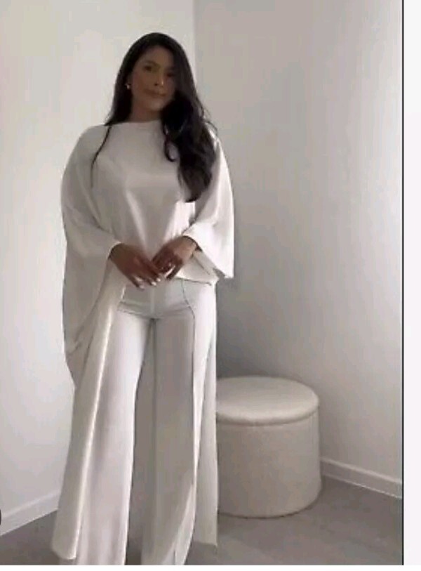 ZARA ~LONG ASYMMETRIC BLOUSE (NWT) 9479 059 White XS | eBay