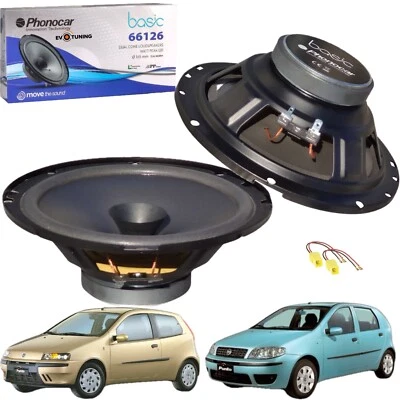 Coppia Casse Altoparlanti Phonocar Anteriori bicono 120W per Fiat Punto 188