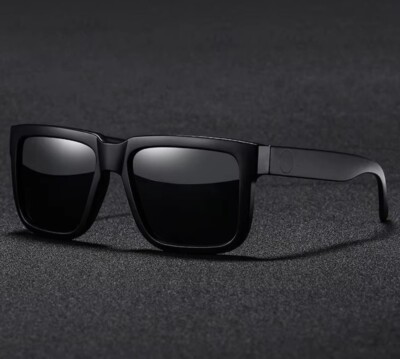 All Black Square Sunglasses Polarized Thick Square Sunglasses Z80