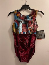 Ladies Gymnastics Leotard Size X-Large in Crushed Velvet
