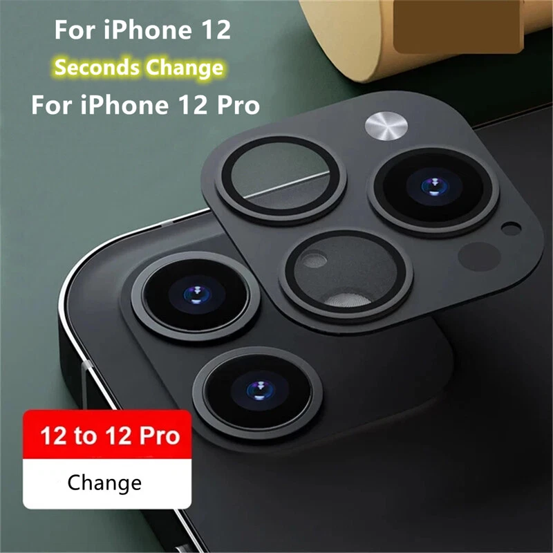 Fake Camera Lens Protector Modified Sticker Seconds Change Fr iPhone12 to  12 Pro