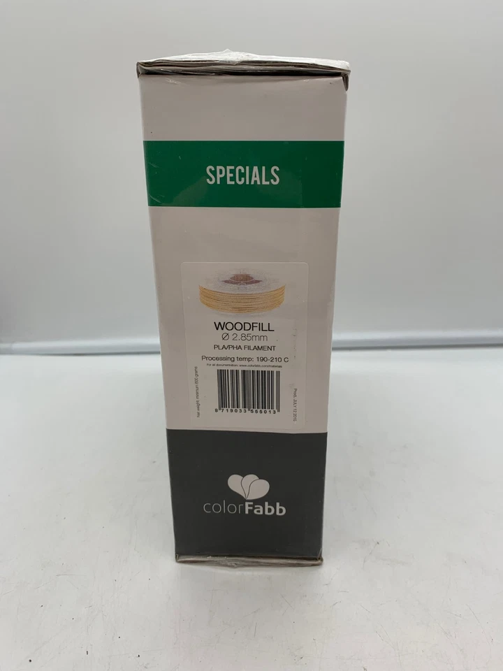 Colorfabb Woodfill 3D 打印长丝 Woodfil 2.85 毫米 PLA/PHA 免运费 — 第 2/4 张图片