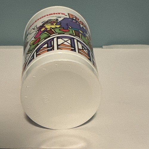 Taza de plástico rara McDonald's Fun Cup Roller Coaster 1983 - Imagen 5 de 5