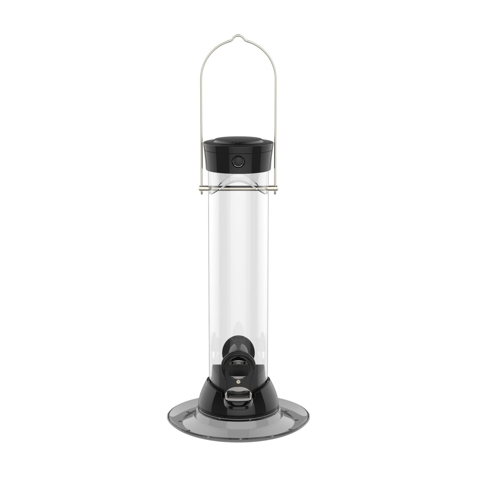 13 In | Droll Yankees Onyx Clever Clean Bird Feeder