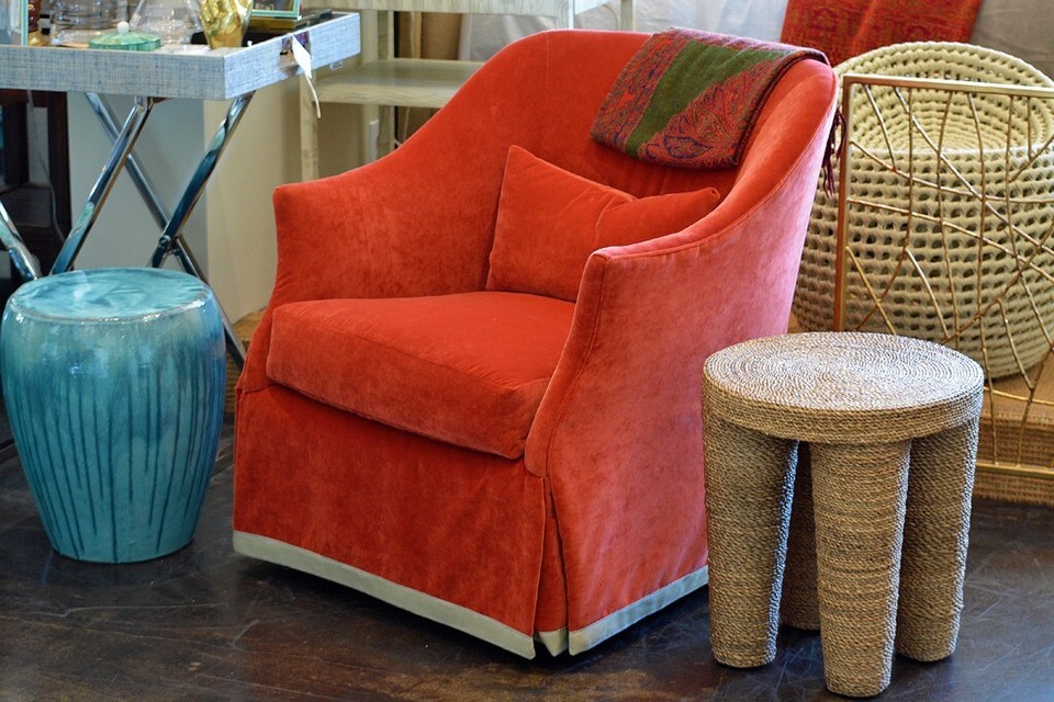 1020 Palecek Round side table or stool, small rope covered New