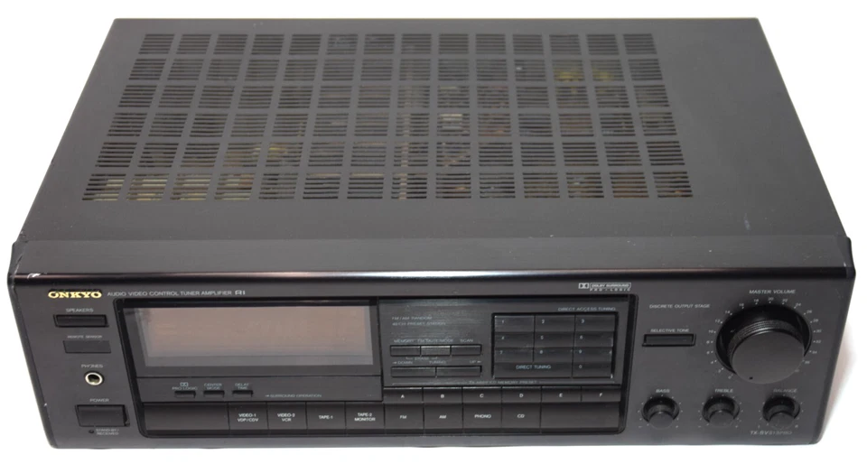 ONKYO TX-SV313PRO Audio Video Control Tuner Amplifier w/Phono Input-No Remote - Image 4 of 4