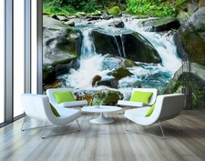 3D Forest Rocks ZHUA11863 Wallpaper Wall Murals Removable Self-adhesive Ann