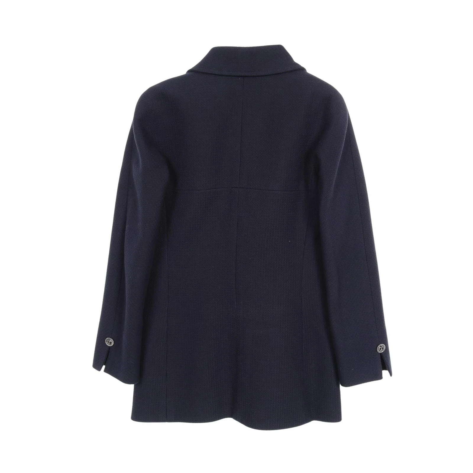 CHANEL Giacca Sartoriale P47510V35226 Cotone Navy Usato Donnaa Ta 36 CCco