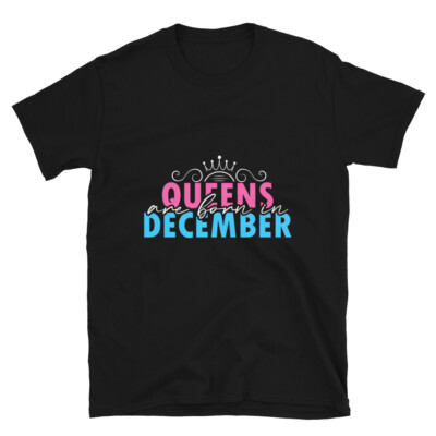 Funny Birthday Queens Are Born In Dec Unisex T-Shirt