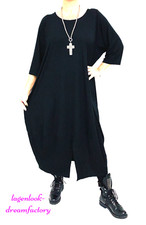 Robe Ballon EDEL À Fente Avant NOIRE JERSEY 48, 50, 52, 54, XXL, XXXL, 4XL