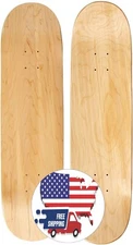 Tabla de skate - Construcción de arce premium de 7 capas - Madera natural NEW US