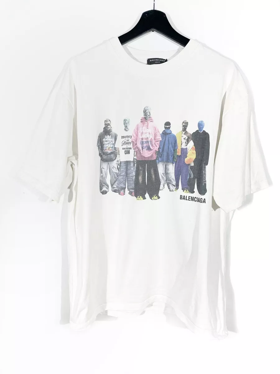 Balenciaga white hotsell t shirt men