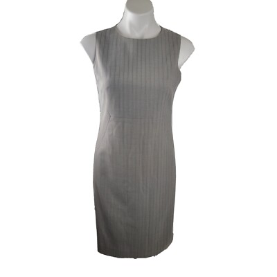 Banana Republic Womens Grey Sleeveless Sheath Dress With Lining Size 4 |  eBay