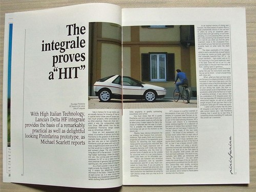 The MARQUE LANCIA In House Magazine Autumn 1988 ECV2-DELTA HF INTEGRALE-THEMA - Picture 3 of 4