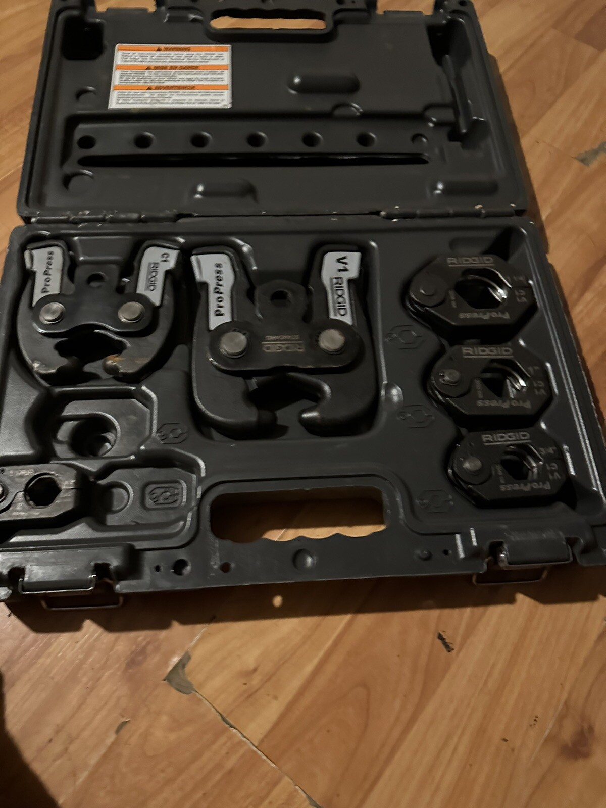 Ridgid 1/2" to 11/4" ProPress Ring Combo Kit, V1/C1 Ring Actuator