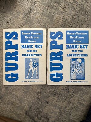Gurps Book One & Two Characters & Adventuring Steve Jackson Games