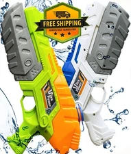 2 Pack Super Soaker Water Gun Squirt Guns Shooter Water Blaster for Kids Adults