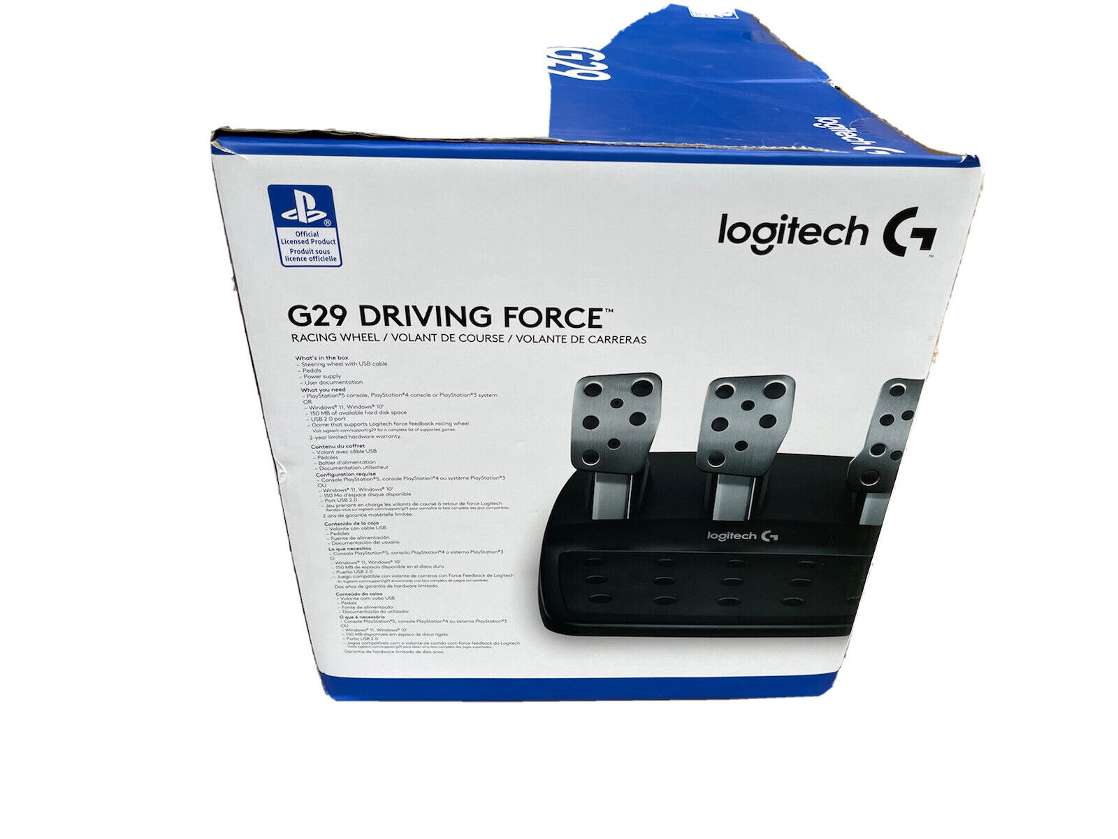 Logitech G29 Driving Force Racing Wheel for PS5, PS4, PC + Logitech Driving  Forc 97855112781