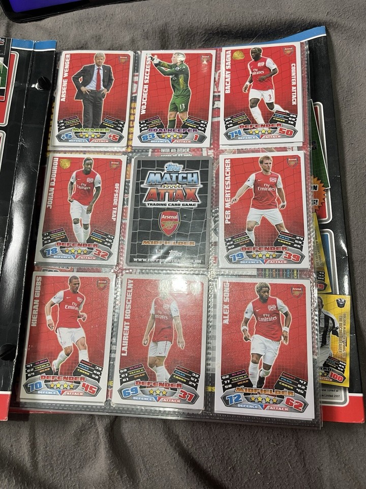 Match Attax 2011/12 Binder with 260+ cards MotM, GM. No duplicates. eBay