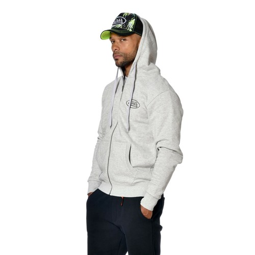 Zipped sweatshirt jumper jacket grey 