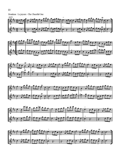 6 Gallant Duos for Alto Recorders by Chedeville Rococo 6 Dance Suites 28 pages - Picture 6 of 8