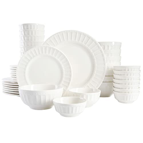 Gibson Home Zen Buffet Porcelain Dinnerware Set, Service for