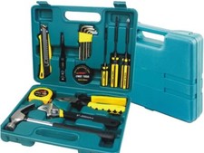 Set Attrezzi da Lavoro 16 Pezzi Kit Utensili Pinza Cacciavite Martello Chiavini