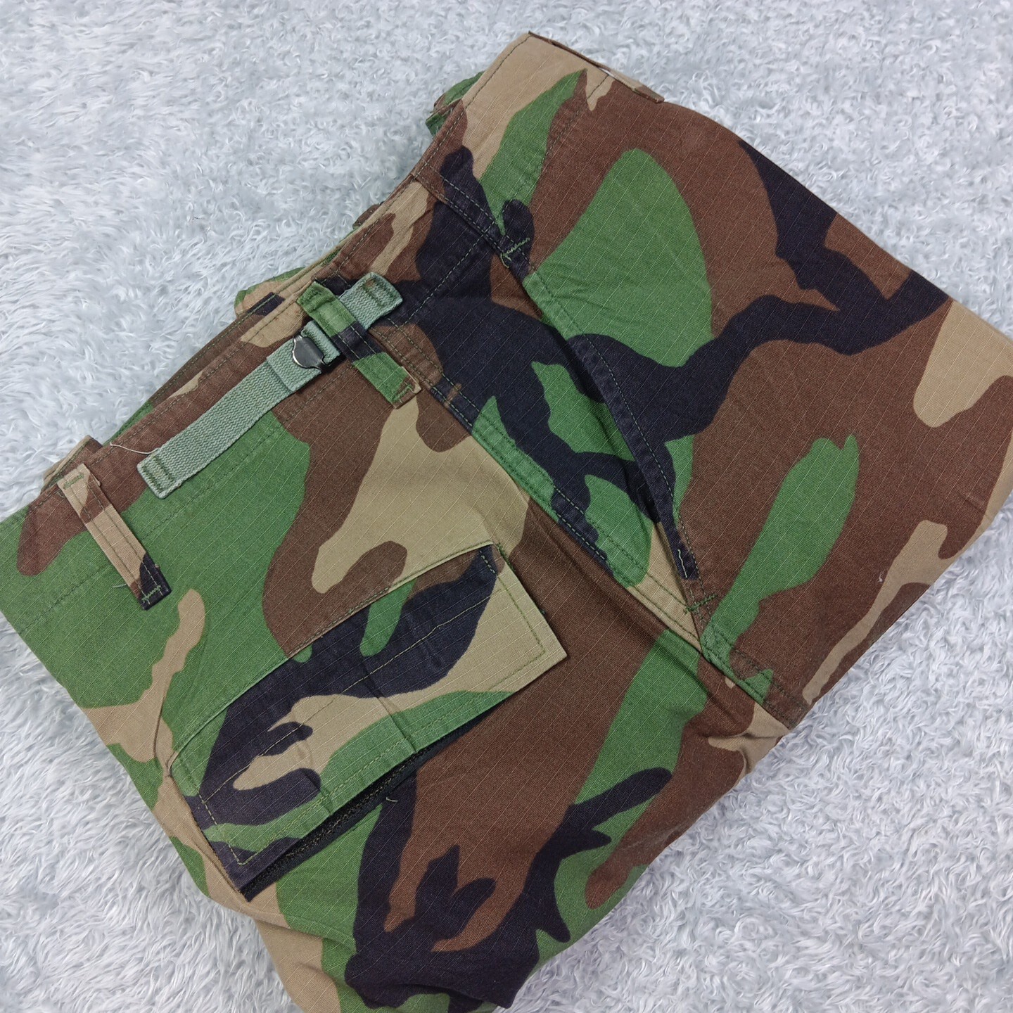 US Army Woodland Camo Pants Combat Cargo Military Tro… Gem