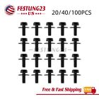 20-100Pc Car Body Bolts Screws M6-1.0x 16mm Long-10mm Hex-17mm Washer For Honda