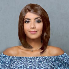 Women Short Bob Synthetic Lace Front Wig Baby Hair Glueless Silky Straight