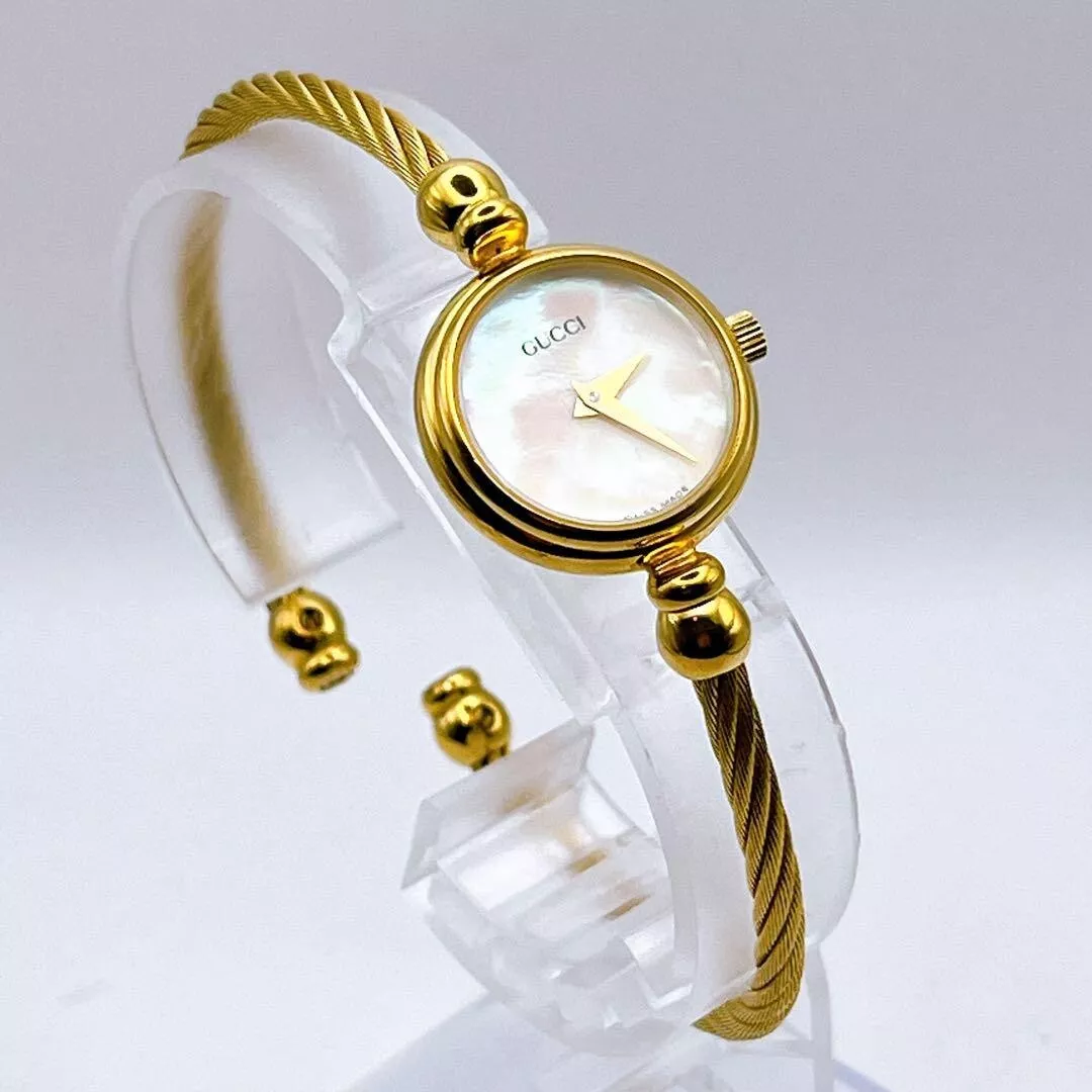 Montre Femme Gucci 2700.2.L Cadran Perlé Or Qz Fonctionne