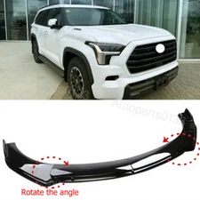 For Toyota Sequoia Front Bumper Lip Spoiler Splitter Protector Cover Gloss Black