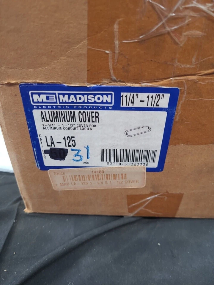 MADISON LA-125, Conduit Body Cover, 1-1/4 to 1-1/2", Aluminum, LOT OF 31 - Image 4 of 4