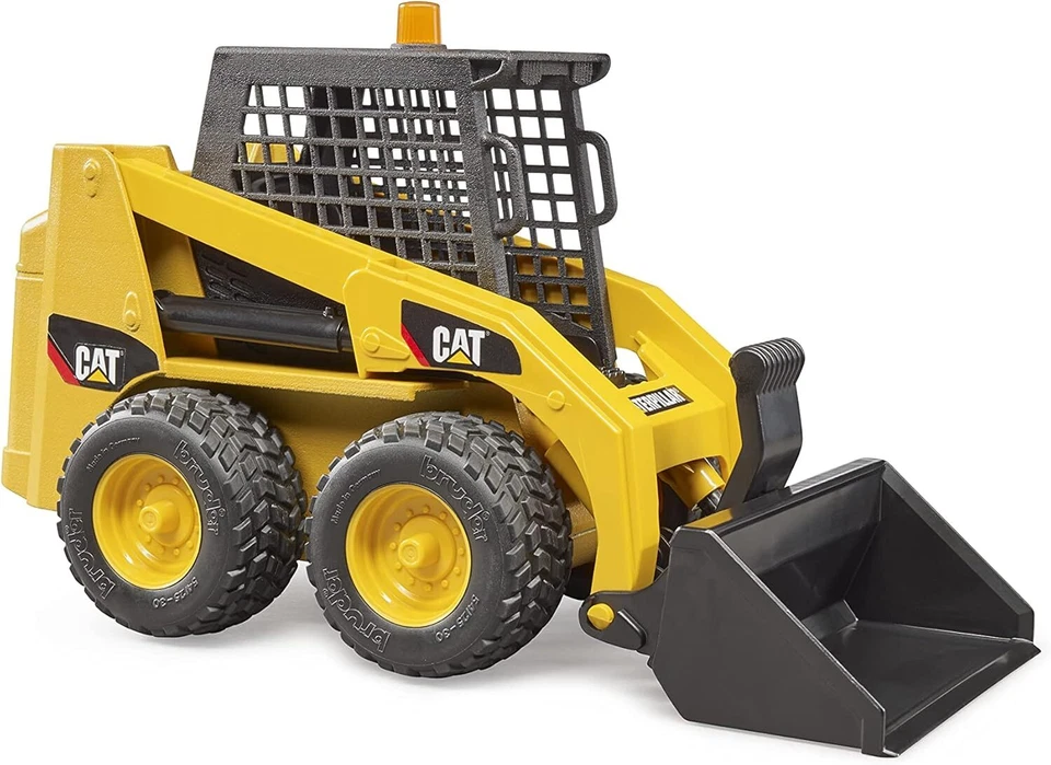 NEW Bruder 09047 Caterpillar Skid Steer Loader with Accessories Building Set Toy - Image 3 of 4