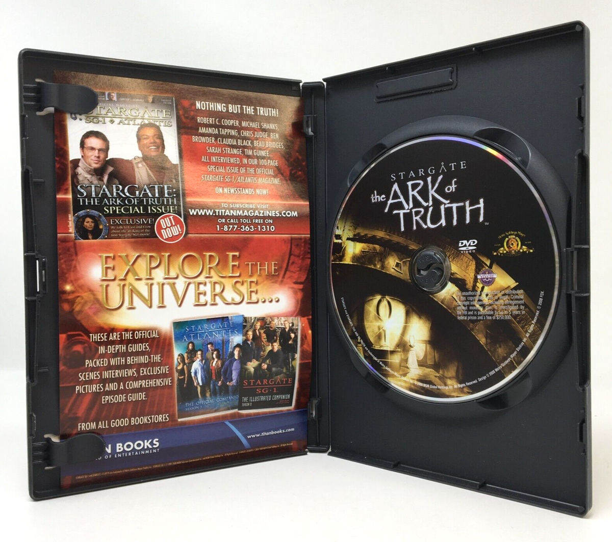 DVD Stargate the Ark of Truth w/ Slipcover Amanda Tapping