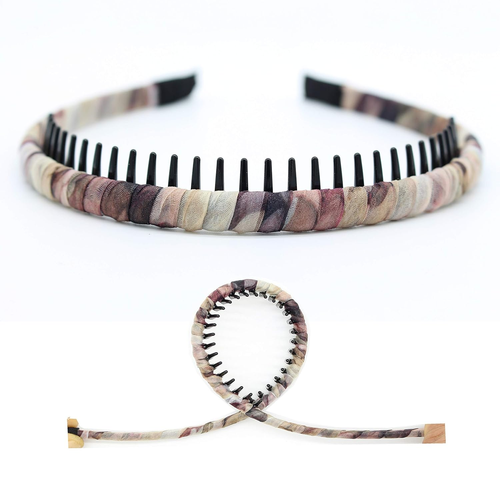Floral Non-Slip Hair Headbands - Soft Comfy Hair Hoops for Women/Girls (4 Colors - 第 6/13 張圖片