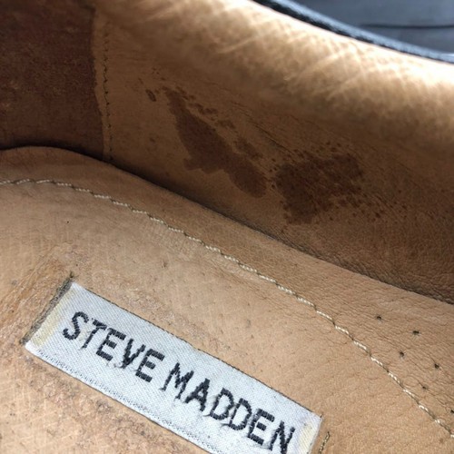 Steve Madden Men's Black Leather Oxford Shoes Square Toe P-Tango Size 9.5 - Picture 11 of 13