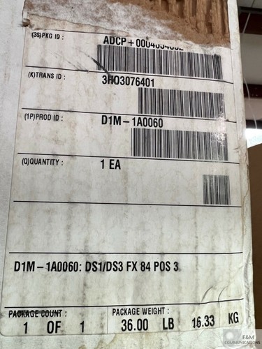 D1M-1A0060 ADC DS1/DS3 FX 84 POS3 COMBO FRONT CROSSCONNECT PANEL T1MYAZDCAA NEU! - Bild 3 von 4