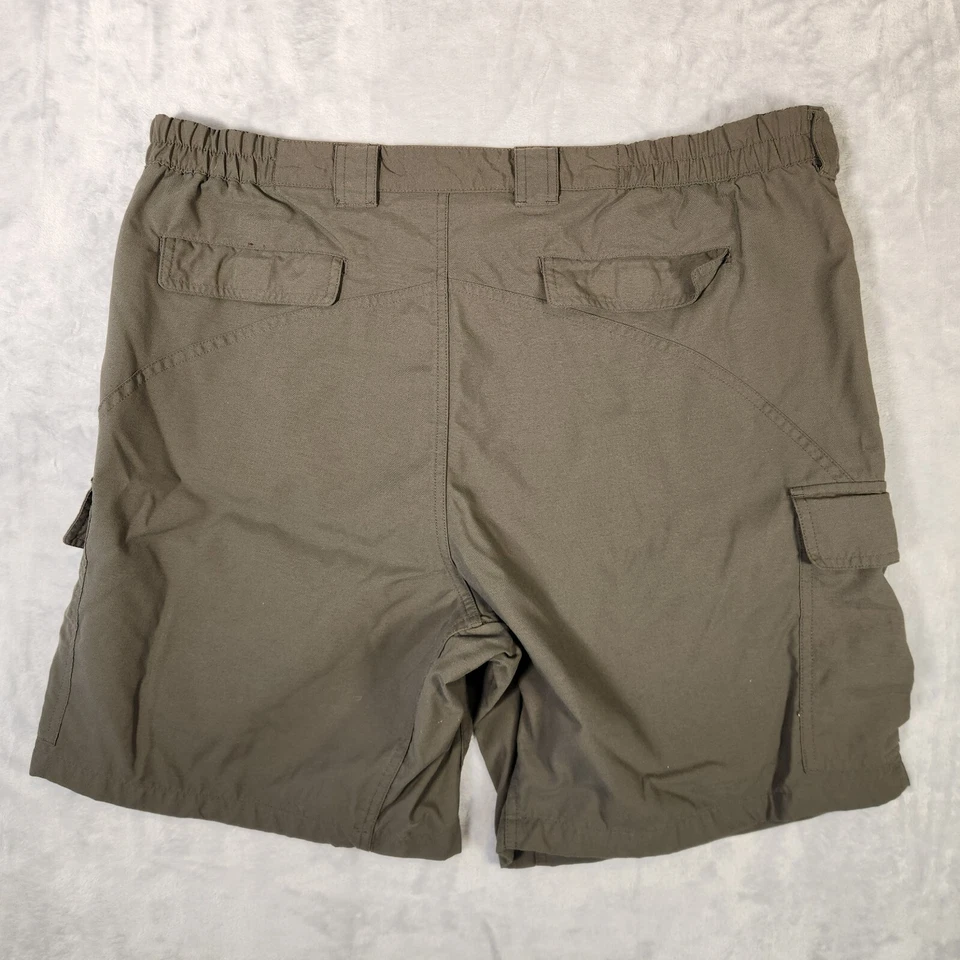 Pantalón Corto ExOfficio Cargo Para Hombre Grande Verde Nailon Senderismo Pesca Viaje Gorpcore Foto 2 de 4