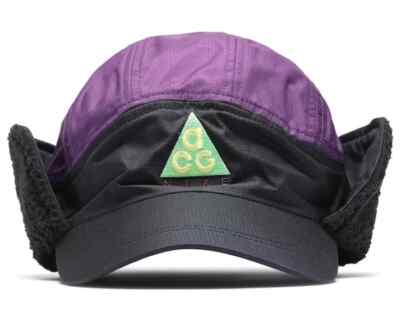 Nike ACG Sportswear Tailwind Sherpa Adjustable Hat Purple Black AR0497 011